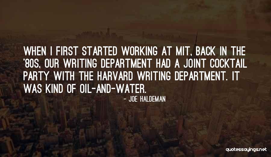 Cocktail Party Quotes By Joe Haldeman Cocktail Party Quotes By Joe Haldeman