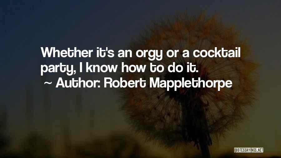 Cocktails Quotes By Robert Mapplethorpe