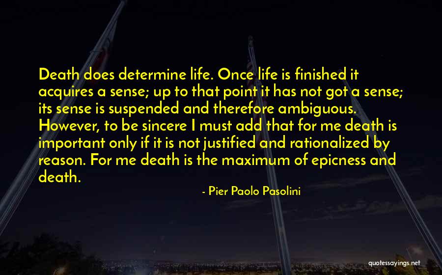 Cod 2 Death Quotes By Pier Paolo Pasolini