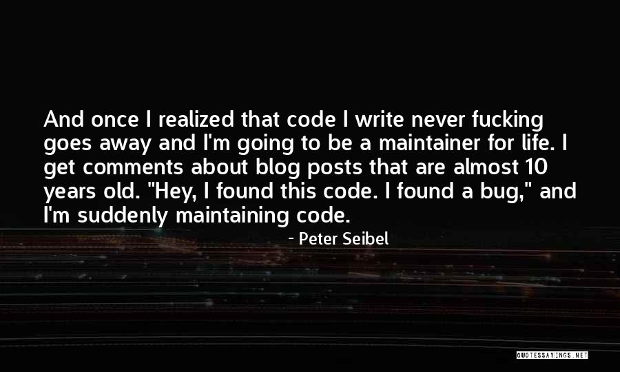 Code Life Quotes By Peter Seibel Code Life Quotes By Peter Seibel