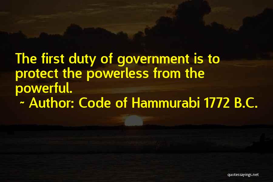 Code Of Hammurabi 1772 B.C. Quotes 2013569