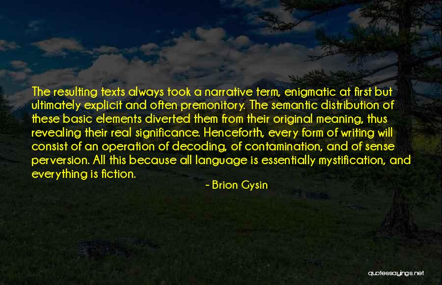 Code Word Quotes By Brion Gysin Code Word Quotes By Brion Gysin