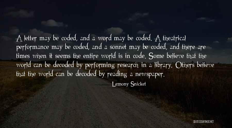 Code Word Quotes By Lemony Snicket Code Word Quotes By Lemony Snicket
