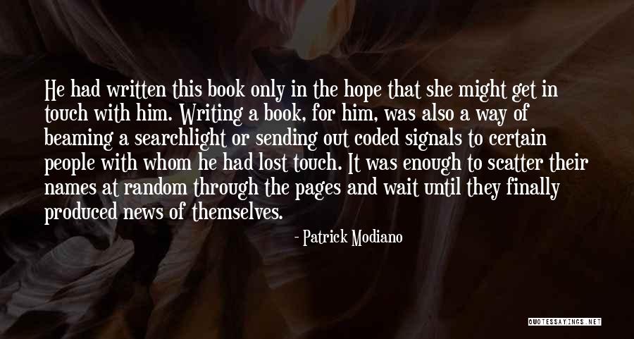Coded Quotes By Patrick Modiano