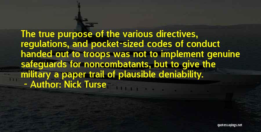 Codes Of Conduct Quotes By Nick Turse