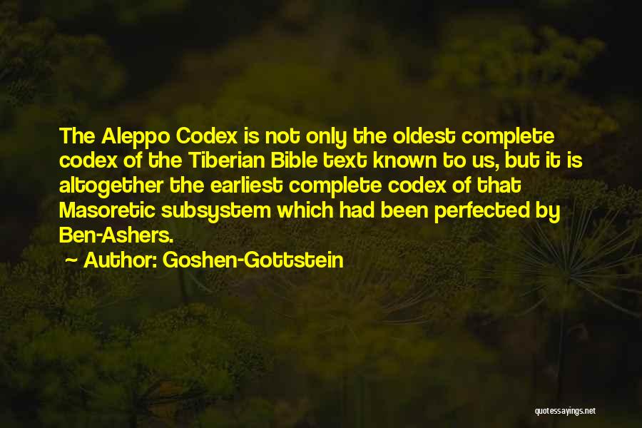 Codex Quotes By Goshen-Gottstein