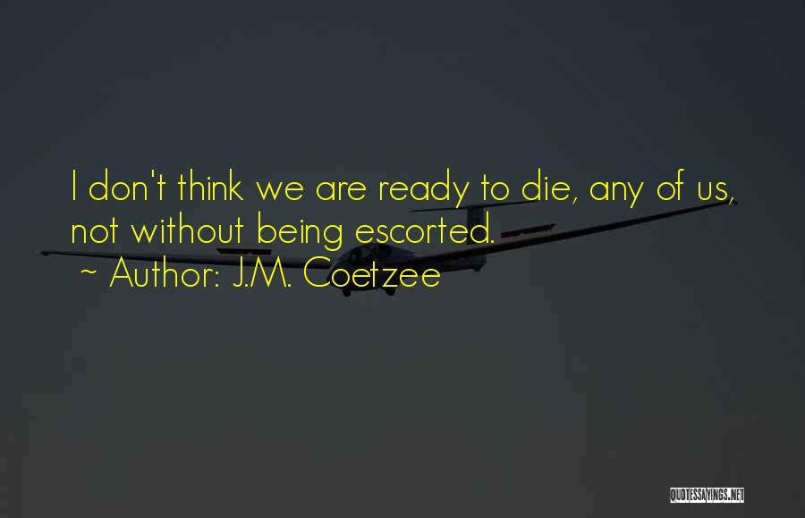 Coetzee Quotes By J.M. Coetzee