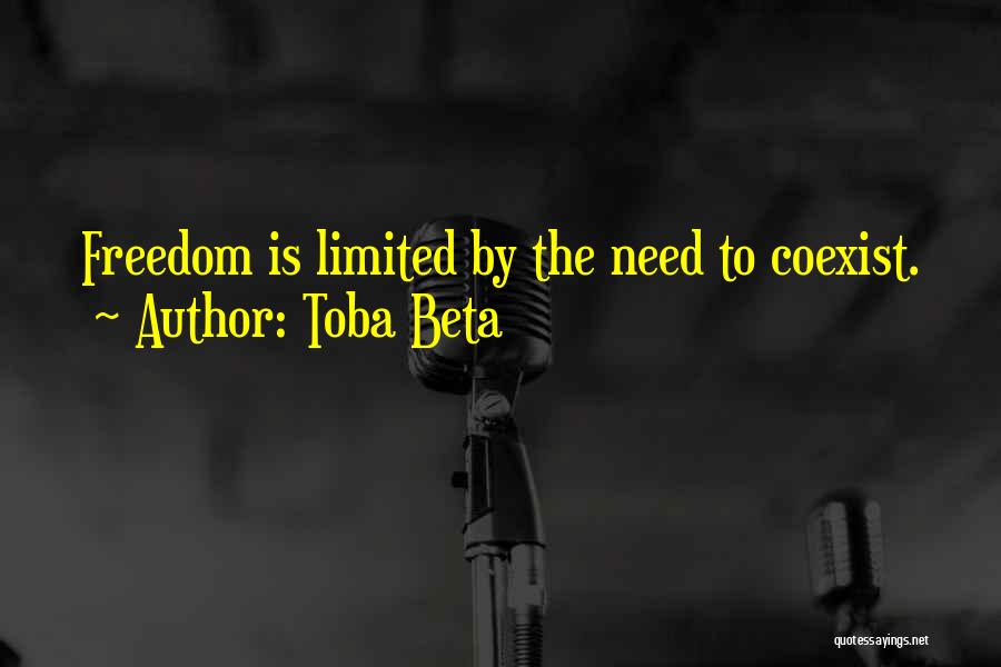 Coexist Quotes By Toba Beta