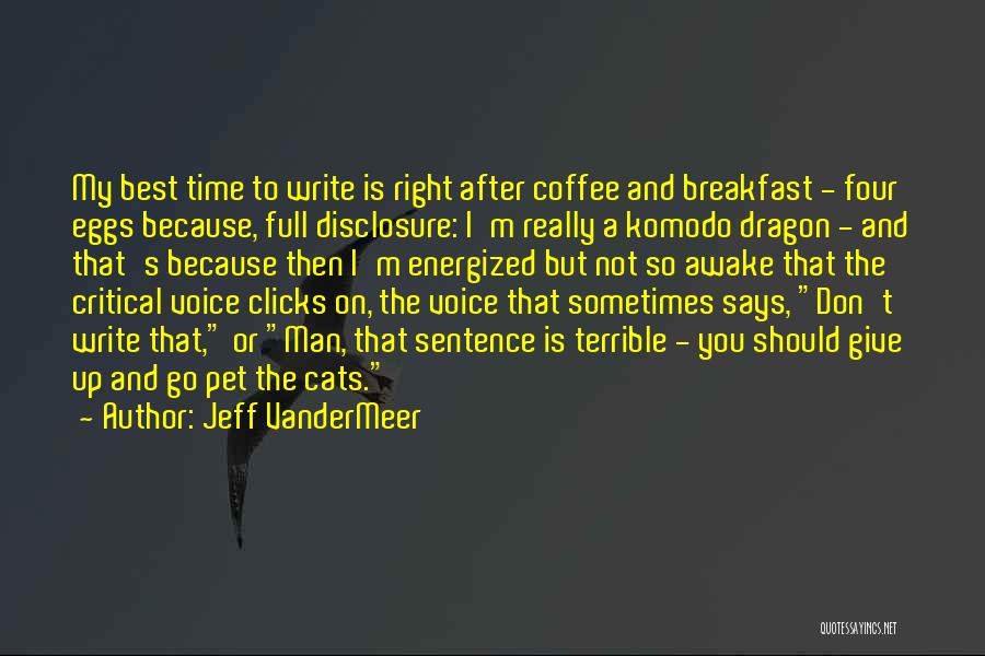 Coffee And Time Quotes By Jeff VanderMeer