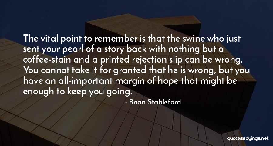 Coffee And Writing Quotes By Brian Stableford