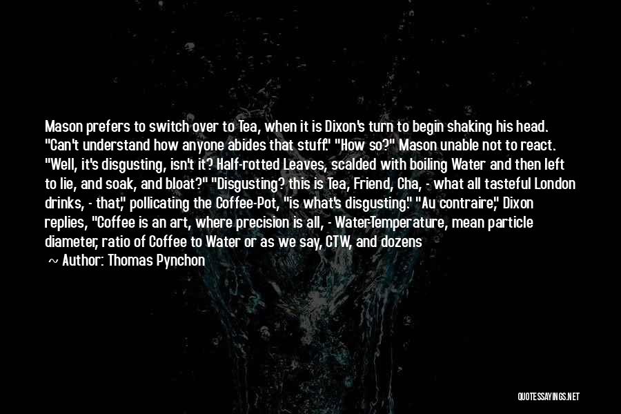 Coffee Pot Quotes By Thomas Pynchon