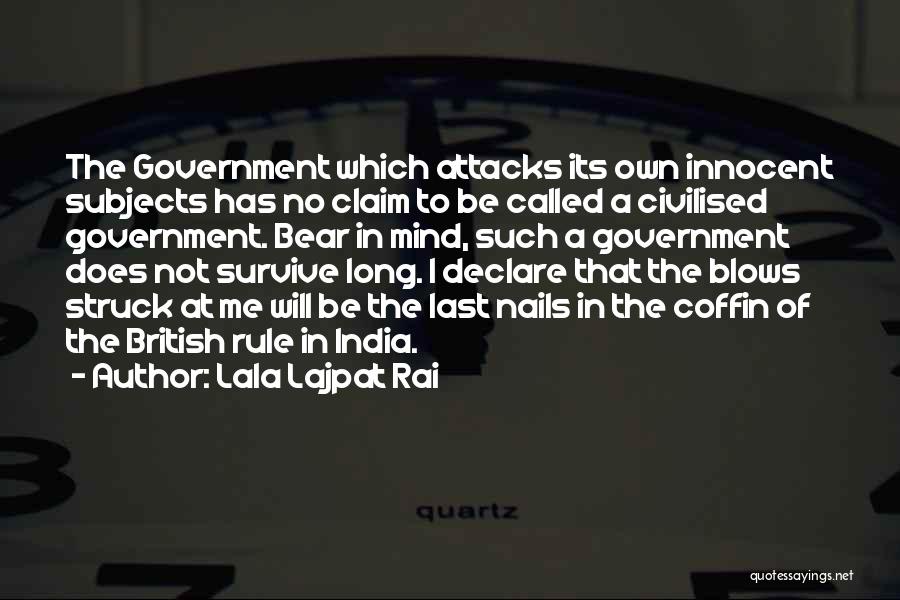 Coffin Quotes By Lala Lajpat Rai