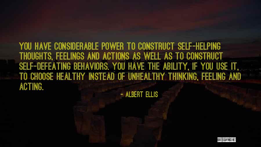 Cognitive Behavioral Quotes By Albert Ellis