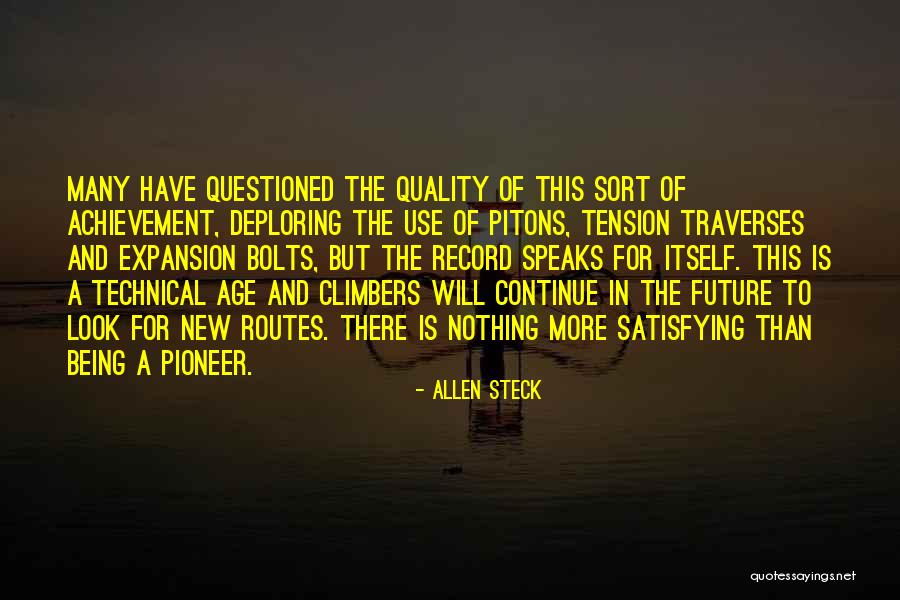 Coh Pioneer Quotes By Allen Steck Coh Pioneer Quotes By Allen Steck