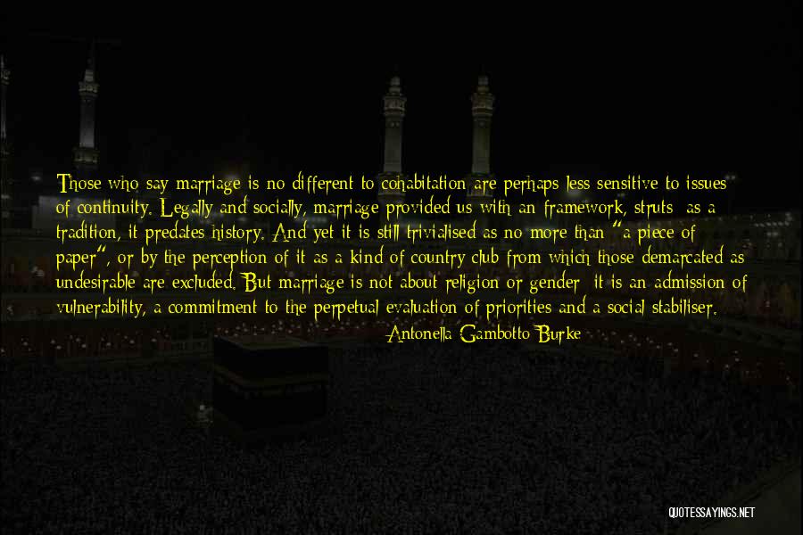 Cohabitation Vs Marriage Quotes By Antonella Gambotto-Burke