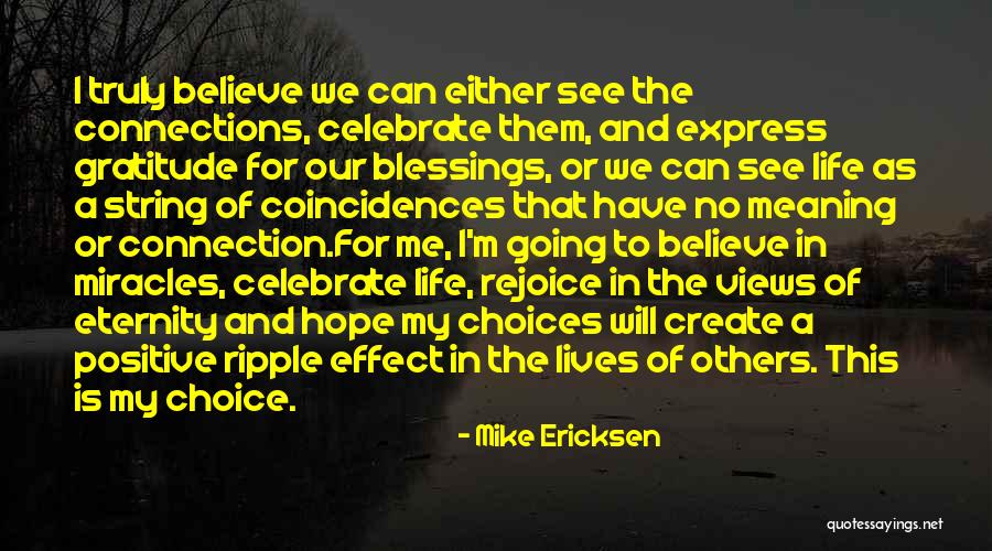 Coincidences Quotes By Mike Ericksen