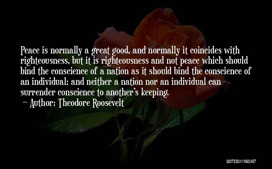 Coincides Quotes By Theodore Roosevelt