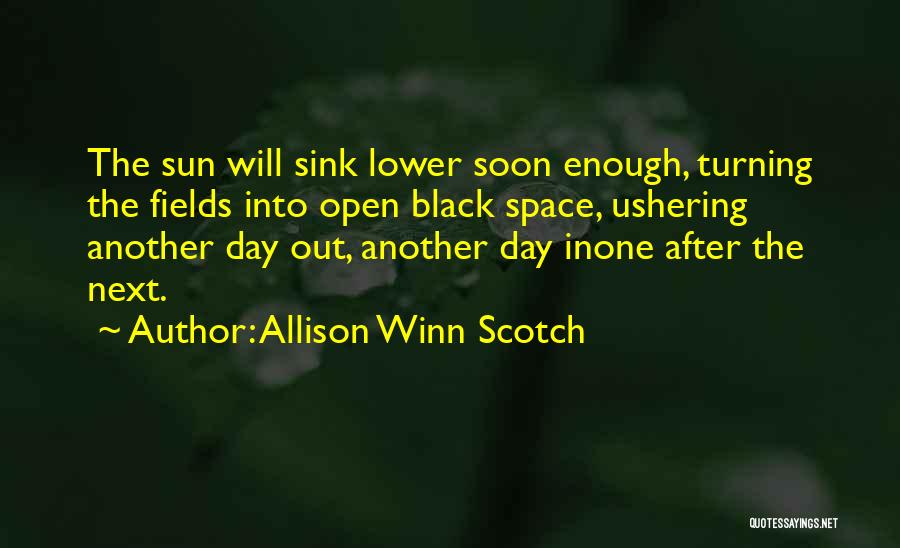 Col Sink Quotes By Allison Winn Scotch