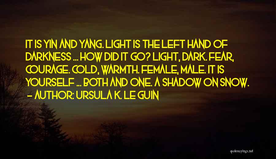 Cold And Dark Quotes By Ursula K. Le Guin