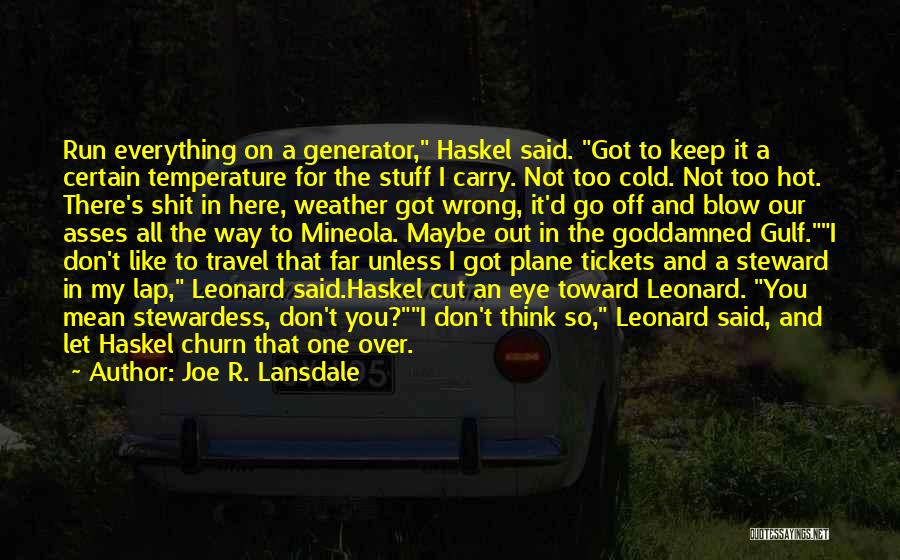 Cold And Hot Weather Quotes By Joe R. Lansdale