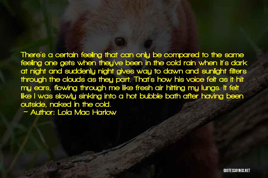 Cold And Rain Quotes By Lola Mac Harlow