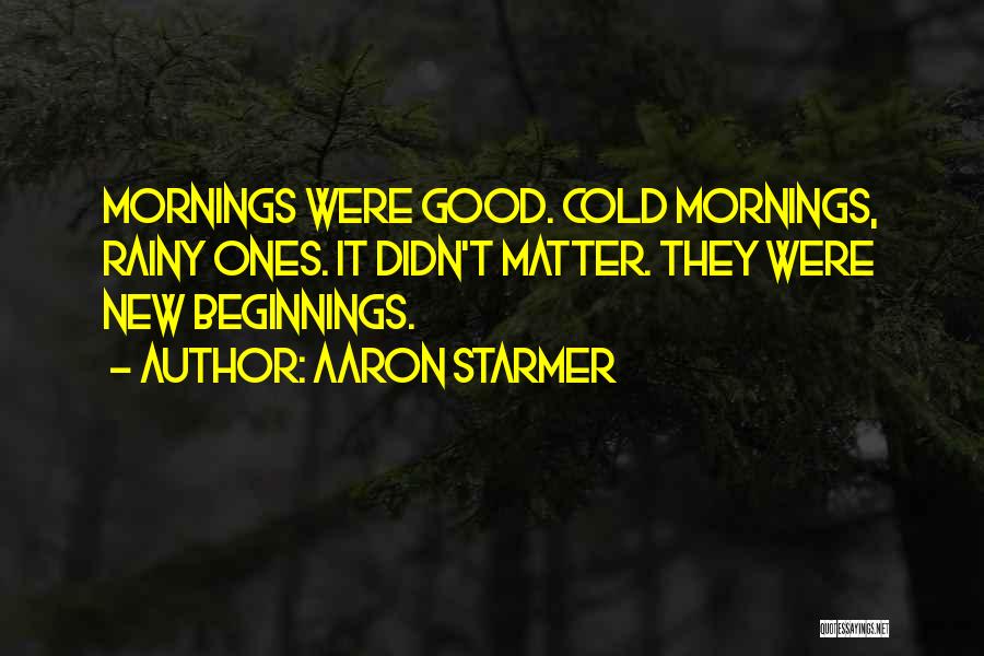 Cold And Rainy Quotes By Aaron Starmer