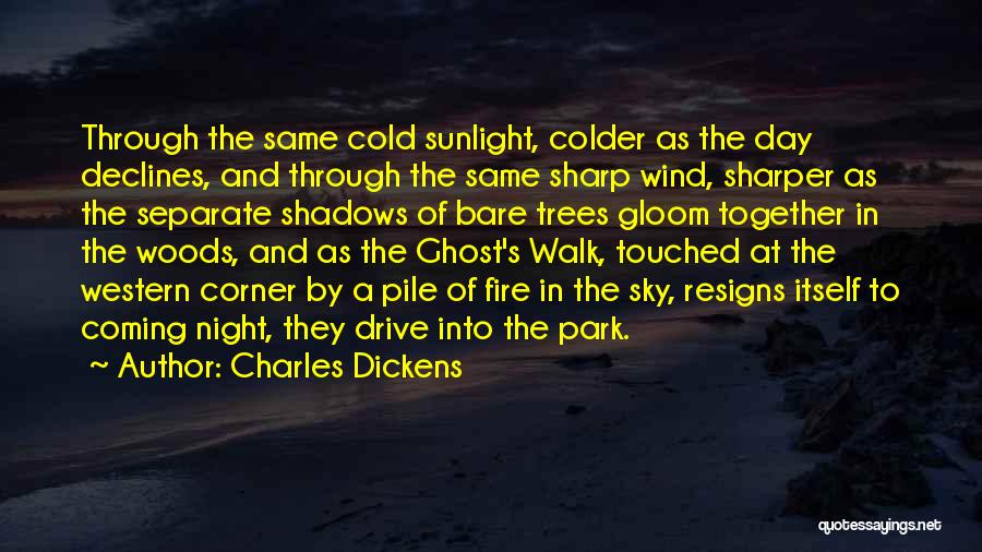 Cold And Wind Quotes By Charles Dickens