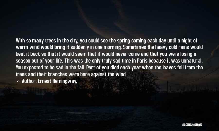 Cold And Wind Quotes By Ernest Hemingway,