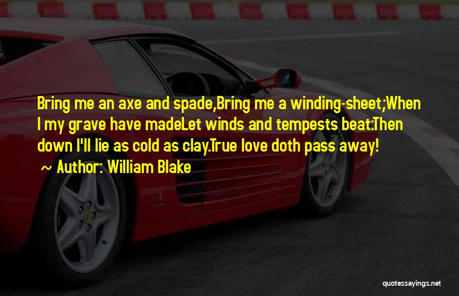 Cold And Wind Quotes By William Blake