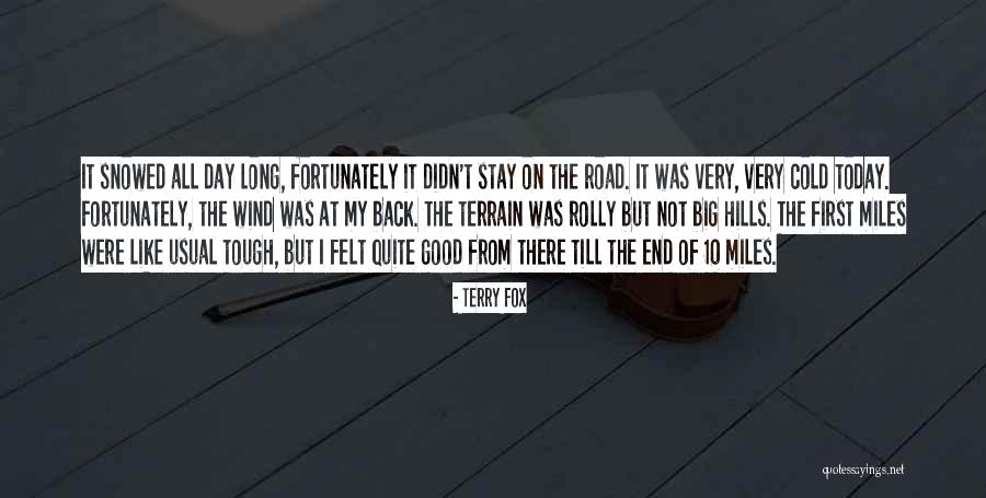 Cold Day Quotes By Terry Fox Cold Day Quotes By Terry Fox