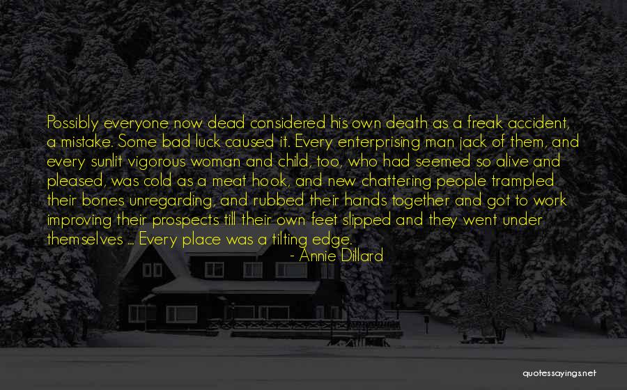 Cold Man Quotes By Annie Dillard