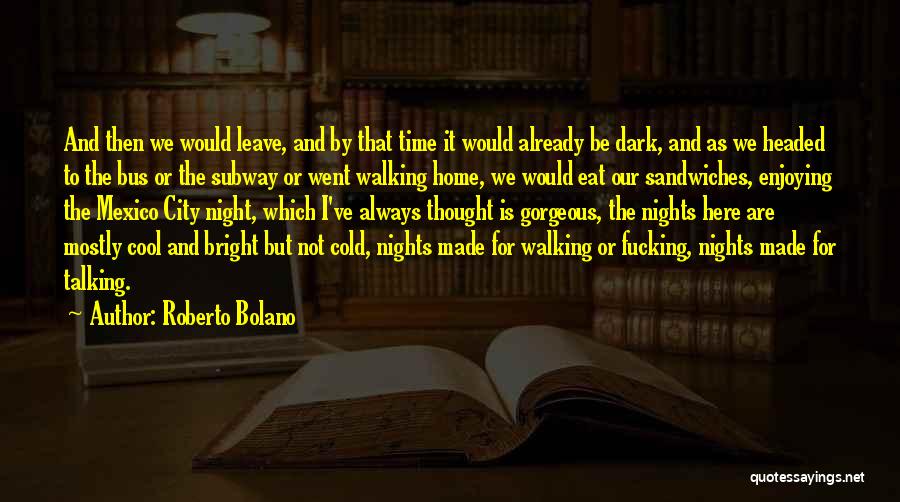 Cold Nights Quotes By Roberto Bolano