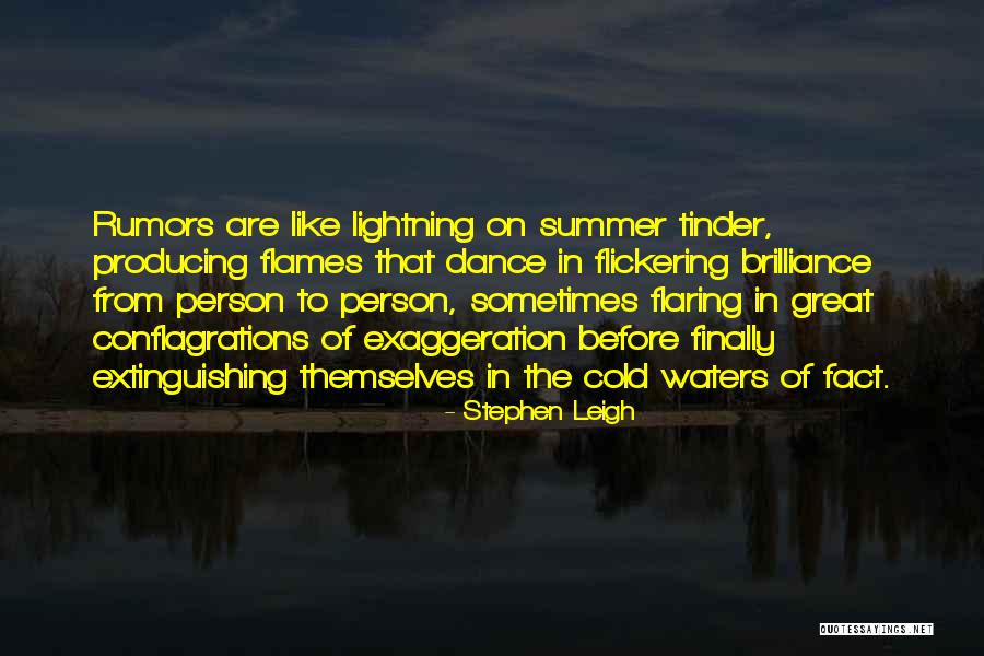 Cold Person Quotes By Stephen Leigh Cold Person Quotes By Stephen Leigh