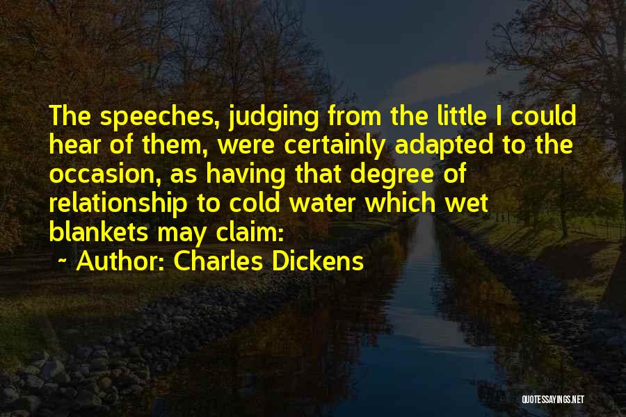 Cold Relationship Quotes By Charles Dickens