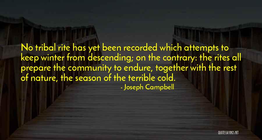 Cold Season Quotes By Joseph Campbell Cold Season Quotes By Joseph Campbell