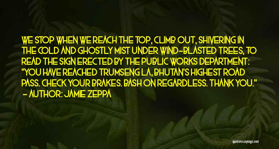 Cold Shivering Quotes By Jamie Zeppa