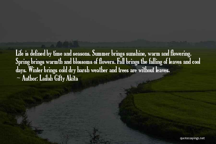Cold Spring Days Quotes By Lailah Gifty Akita