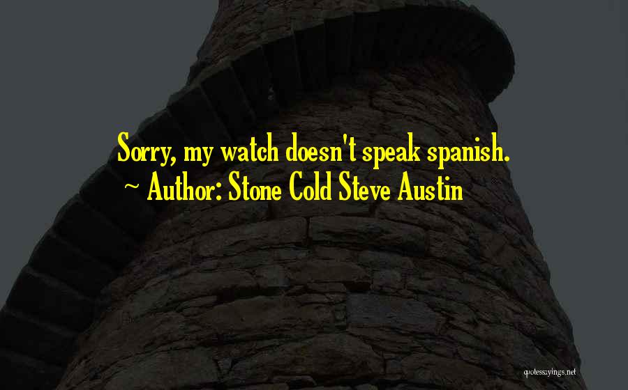 Cold Stone Steve Austin Quotes By Stone Cold Steve Austin