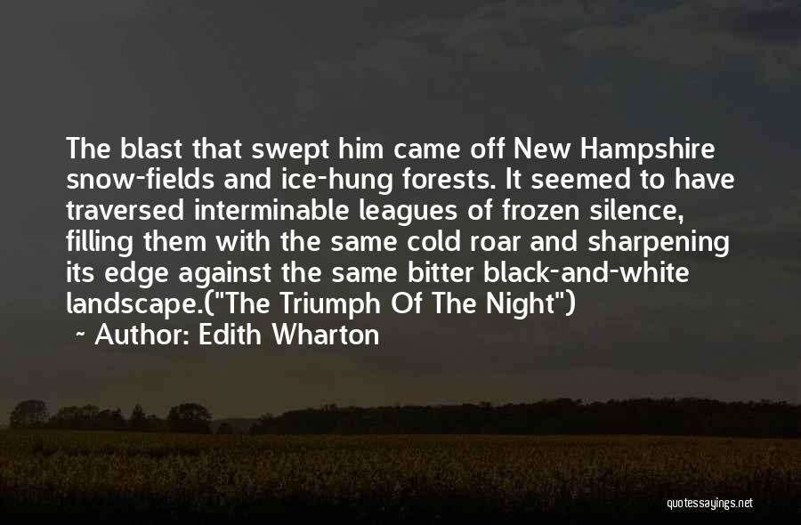 Cold Winter Snow Quotes By Edith Wharton