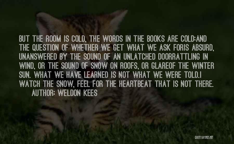 Cold Winter Snow Quotes By Weldon Kees