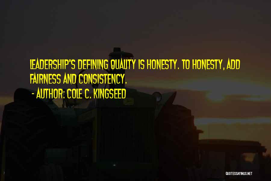 Cole C. Kingseed Quotes 949017