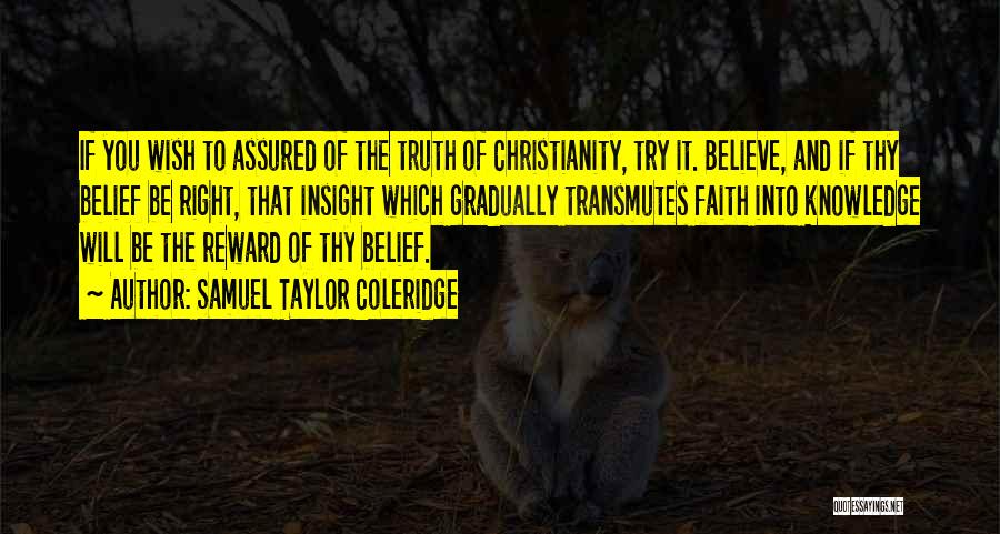 Coleridge Christianity Quotes By Samuel Taylor Coleridge