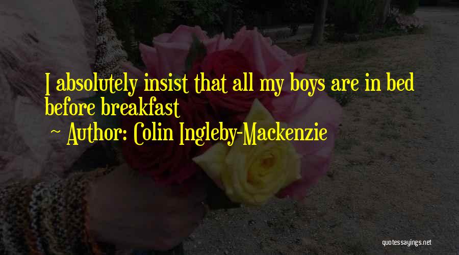 Colin Ingleby-Mackenzie Quotes 1001353