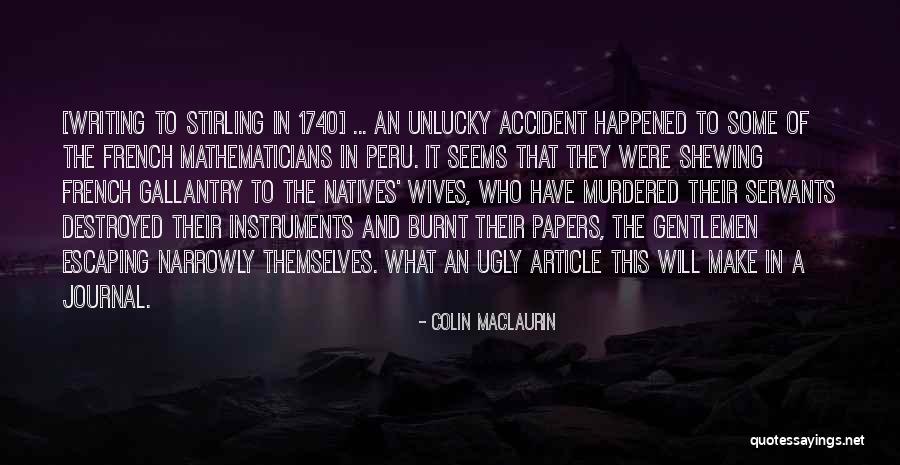 Colin Maclaurin Quotes 1344690