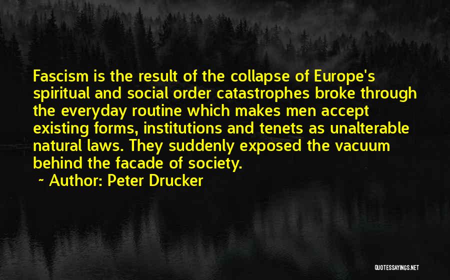 Collapse Of Society Quotes By Peter Drucker