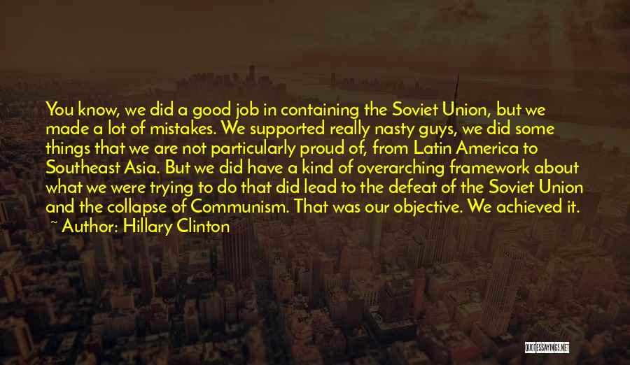 Collapse Of Soviet Union Quotes By Hillary Clinton