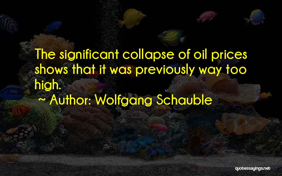 Collapse Quotes By Wolfgang Schauble