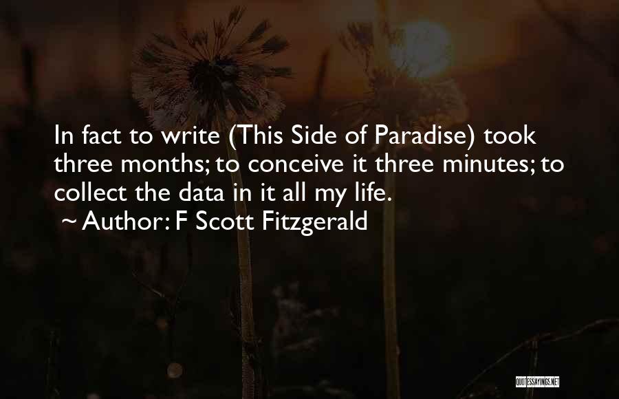Collect Data Quotes By F Scott Fitzgerald