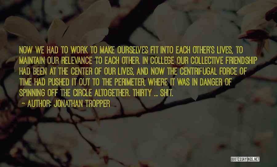 College And Friendship Quotes By Jonathan Tropper