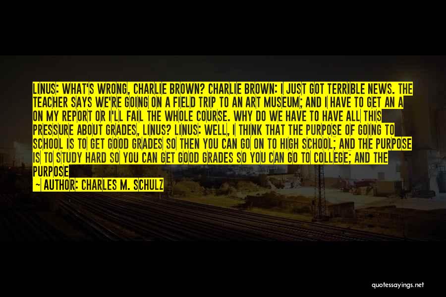 College And High School Quotes By Charles M. Schulz
